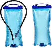 Anneome Collapsible Water Bottle with Straw Hydration Water Bag Water Storage Bladder Bag Zipper Reservoir Hydration Bladder Water Reservoir