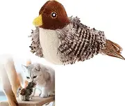 Chirping Bird Cat Toy, Simulated Chirping Bird Cat Toy Flapping Wings, Flying Bird Cat Toys for Indoor Cats, Flapping Bird Cat Toy