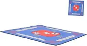 CIYODO Mahjong Table Protective Cover Noise Reducing Mat Square Pad Cover Decorative Design Polyester