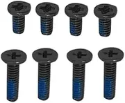 GinTai 8PCS (4long 4short) Black Lower Bottom Base Cover Case Screws Replacement for HP OMEN 16-B