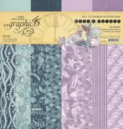 Make A Splash - Graphic 45 - 12x12 Patterns & Solids Paper Pack 16/pk Mermaid