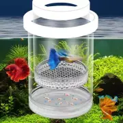 Floating Fish Isolation Box Aquarium Breeder Feeder Guppy Fry For Clownfish M2X4