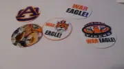 Pre Cut One Inch Bottle Cap Image AUBURN WAR EAGLES Free Shipping