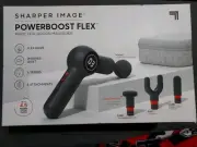 Sharper Image 1016012 Powerboost Flex Pivot Percussion Massager NEW!
