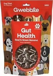 Gwebble Dog Treats, Vet Approved Dog Food Treats for Gut Health, 100% Aussie Beef All Natural with Health Benefits.