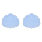 2PK Annabel Trends Shower Foot & Back Scrubber Shower Mat Shell 30x26cm Blue