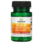 Swanson, P-5-P, Double Strength, 40 mg, 60 Capsules