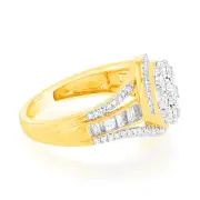 Luminesce Lab Grown 1/2Carat Diamond Ring in 9ct Yellow Gold, Q