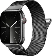 Magnetic Milanese Loop - Compatible with Apple Watch Bands 40mm 41mm 44mm 45mm 38mm 42mm Ultra/2 49mm Women Men,Stainless Steel Mesh Metal Strap for iWatch Bands Series 9 8 7 6 5 4 3,SE 2nd Generation