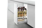 HIGOLD Pull Out Kitchen Cupboard Organiser - With Hooks and Knife Block - Fits 400mm