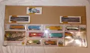 Bachmann HO TRAIN scale Track 8 cars blinking bridge dual crossing and track NIB