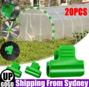Greenhouse Clamps Film Row Cover Netting Tunnel Hoop Clips for 11mm Plant Stakes