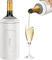 Wine Chillers for Bottles-Ideal Gift for Wine Lover, Stainless Steel Portable Champagne Cooler Sleeve Bucket-Double Walled Vacuum Insulated for Most 750ml Bottles with Long-Lasting Temperature Control