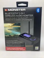 Monster Bluetooth Transmitter & Receiver, 2-in-1 Bluetooth Audio Adapter NIB