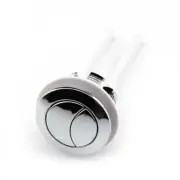 Silver Round Dual Flush Toilet Cistern Button with Water saving Function