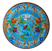 Mario Luca Giusti Pancale Turquoise Fruit Plate Set of 6 Pcs