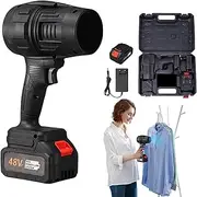 Variable Portable Leaf Blower,Powerful Turbo Duster,Handheld Air Duster, with Battery and Charger, for Patio Cleaning, Blowing Leaves, Drying, Camping