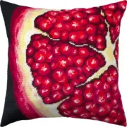 Tapestry Pillow Cover DIY kit "Garnet" Needlepoint kit Printed canvas