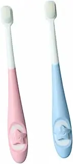 WOFASHPURET 2Pcs Bristle Toothbrush Soft Oral Care Brush for Ages Ergonomic Design with Cartoon for Newborns