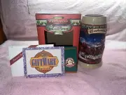 Budweiser *CS560* Holiday Stein 2003 Old Towne Holiday with Box & COA