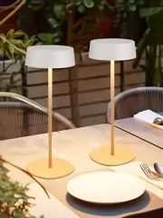 2 Pack LED Wireless Table Lamp, IP54, Touch Control, Dimmable, 2700K Soft White