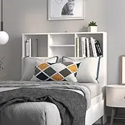 Headboard Cabinet, Storage Bed Headboard Beds Head Frame White 100 cm