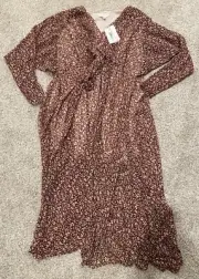 NEW Ted Baker Womens Vallyy Draped Midi Dress Size 2 $340 NWT FREE Shipping
