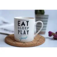 在飛比找ETMall東森購物網優惠-陶瓷歐美運動簡約創意咖啡字母杯