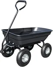 Fonowx Garden Cart Transportation Large Capacity Wheelbarrow for Farm Yard Garden