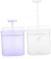 Healeved 2 Pcs Foam Maker Cup Easy to Operate Face Wash Foamer Sturdy Safe Cleanser Bottle for Various Facial Cleansers Body Wash Convenient Cleaning Transparent