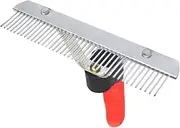 Pet Hair Removal Comb for Dogs Ergonomic Non Slip Handle Durable Material Grooming Tool for Shedding Control for Large Breeds and Daily Grooming