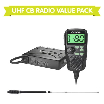 ORICOM UHF390 UHF CB RADIO + ORICOM ANU1100 TOWN & COUNTRY ANTENNA BUNDLE