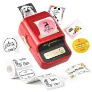 B21 Label Maker Machine,Barcode Label Printer Retro Wireless Thermal Sticker Pri