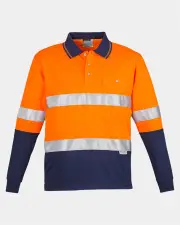 Syzmik Hi Vis Taped Long Sleeve Polo