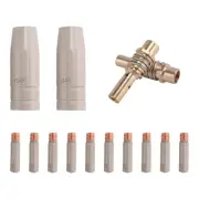 14Pcs 15AK Coating Nozzle Non-Stick Welding Slag European Airless Gas 8559