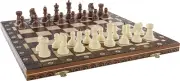 Dubrovnik Zagreb 6EF Handmade Wooden Chess Set 21 Inch Board with Standard Plast