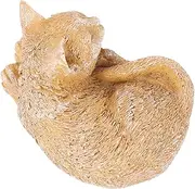 GANAZONO Pet Memorial Stone Cat Figurine Statue for Garden Thoughtful Tribute Decoration for Pet Graves and Memorial Spaces Comforting Remembrance for Loss of Beloved Pets