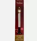 Electric Window Candle LIGHT SENSORED Dusk To Dawn Candle - Pewter Colored Base