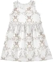 [Caihoyu] Girl Dress Kid Fashion Spring Dresses Summer Active Playwear, Multicolor07, 6 Years