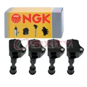 4 pc NGK Ignition Coils for 2018-2019 Volvo V90 2.0L L4 Spark Plug Wire Boot qp