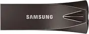 [Samsung] Bar Plus USB Drive, Titan Gray, Metallic Chassis, 256GB, USB3.1, Transfer Speed up to 400MB/s, 5 Years Warranty