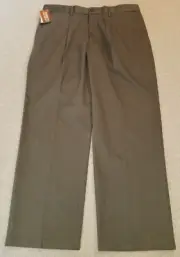 NWT Mens Pants-DOCKERS-brown cotton stretch "classic fit Signature Khaki"-36x30