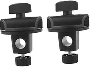 TOGEVAL 2pcs Adjustable Microphone Arm Clips Durable Cross Bar Clamps for Podcast Equipment Photography Supplies Easy Installation Compatible with Live Streaming and Recording
