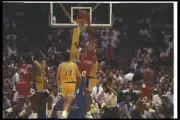 Guard Scottie Pippen Chicago Bulls goes up for two during Game Thr- Old Photo