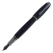 Monteverde Super Mega Fountain Pen in Carbon Fiber with Gunmetal Trim - Omniflex