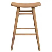 Centrum Furniture Aria Oval Solid White Cedar Counter Stool - Natural
