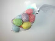 NWT NEW Speckled Pastel Easter Egg Set 10 Eggs Blue Pink Lilac Yellow Decor