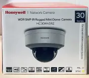 Honeywell HC30W45R2 30 Series WDR 5 MP IR Rugged Mini Dome Camera White, New