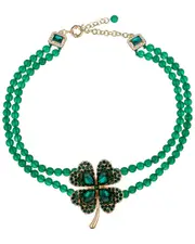 Eye Candy LA The Luxe Collection Clover Beaded Necklace