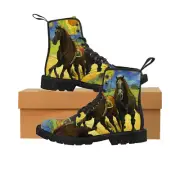 "Majestic Gallop" Women's Canvas Boots